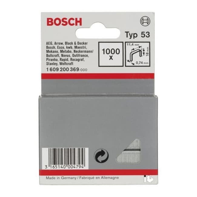 BOSCH ZIMBA TELİ TİP53 11,4*0,74*18MM 1000 Lİ