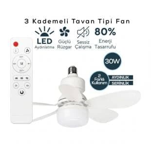 VENTUS TAVAN TİPİ FAN 3 KADEMELİ VANTİLATÖR